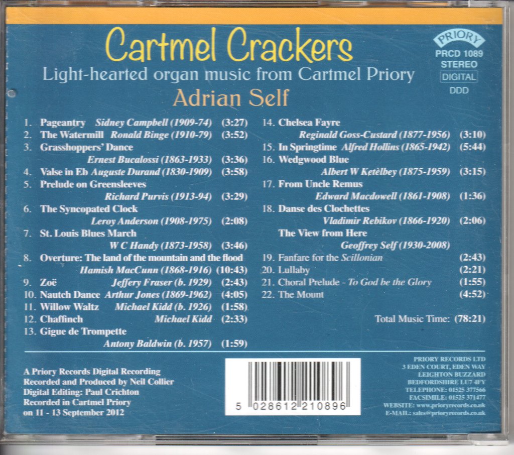 adrian self - Cartmel Crackers - Cd