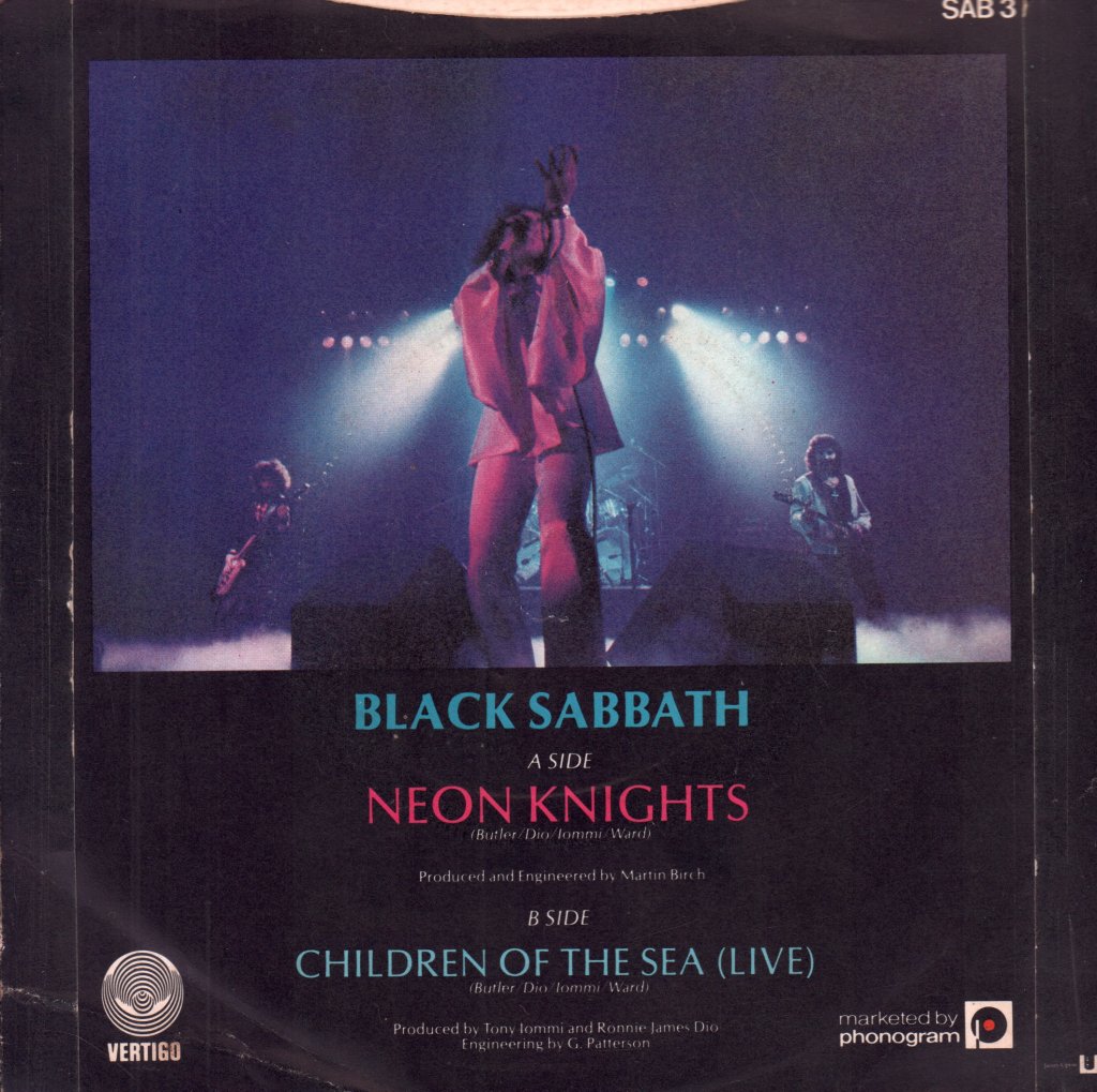 Black Sabbath - Neon Knights - 7 Inch
