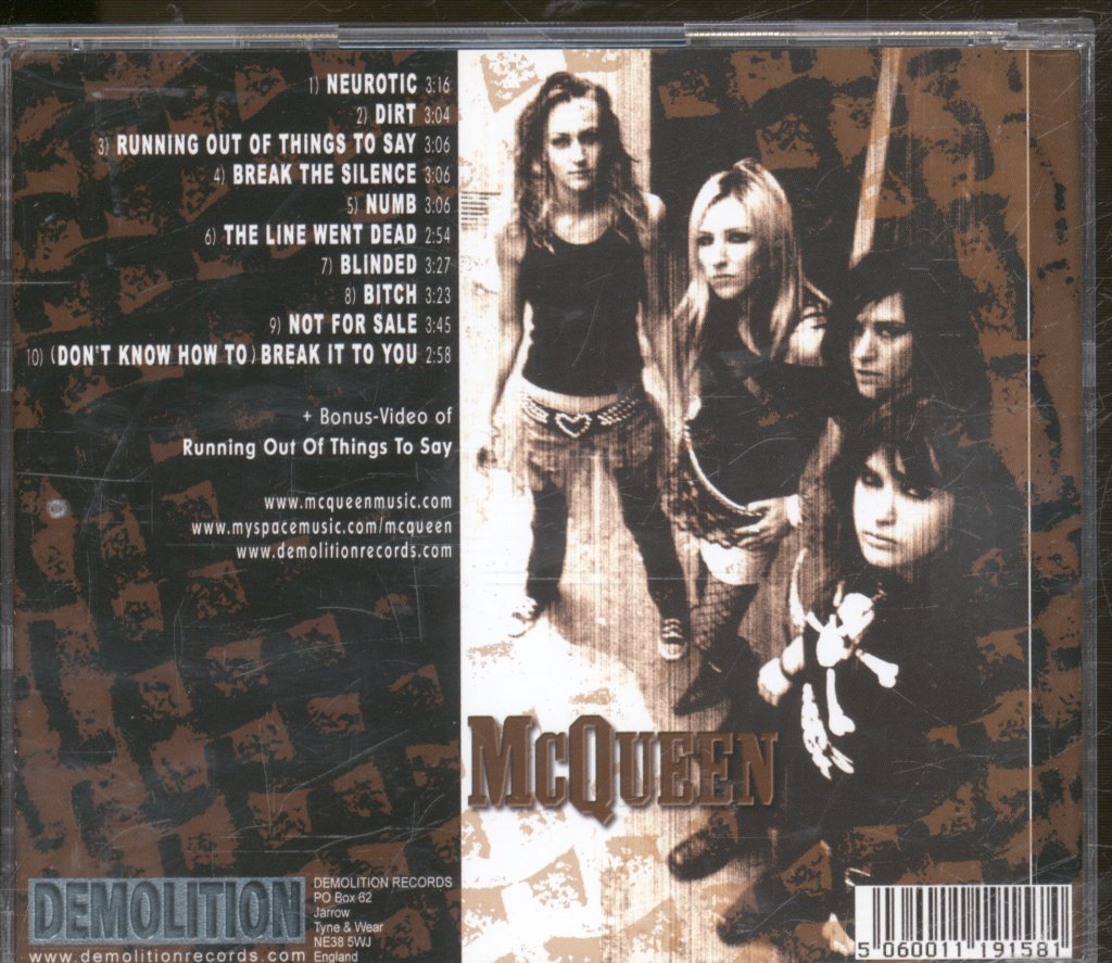 McQueen - Break The Silence - Cd
