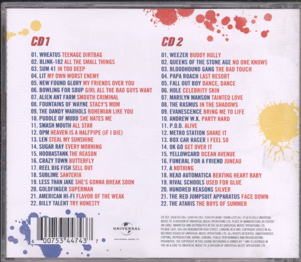 Various Artists - Teenage Dirtbags - Double Cd