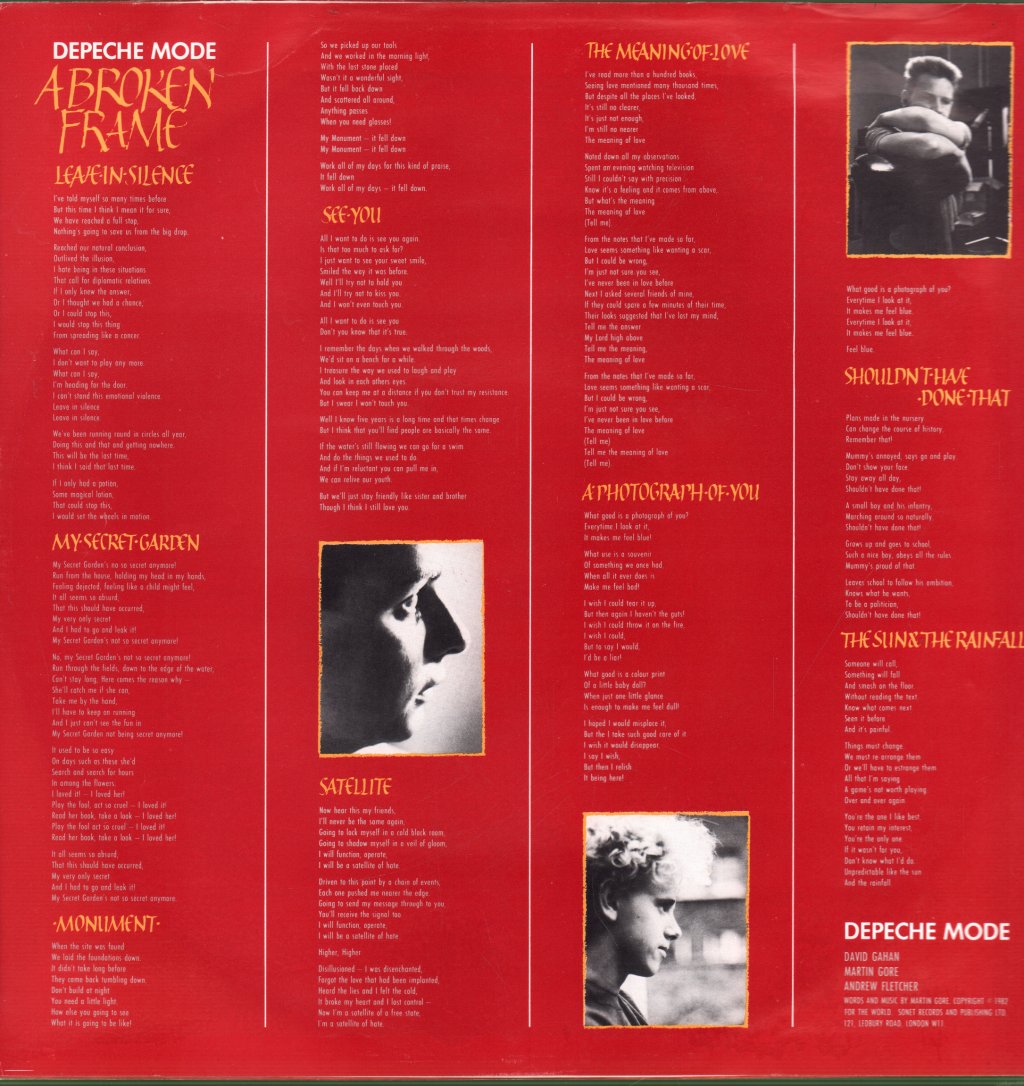 Depeche Mode - A Broken Frame - Lp