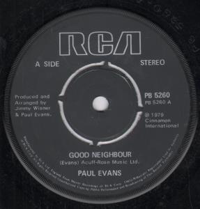 Paul Evans - Good Neighbour - 7 Inch