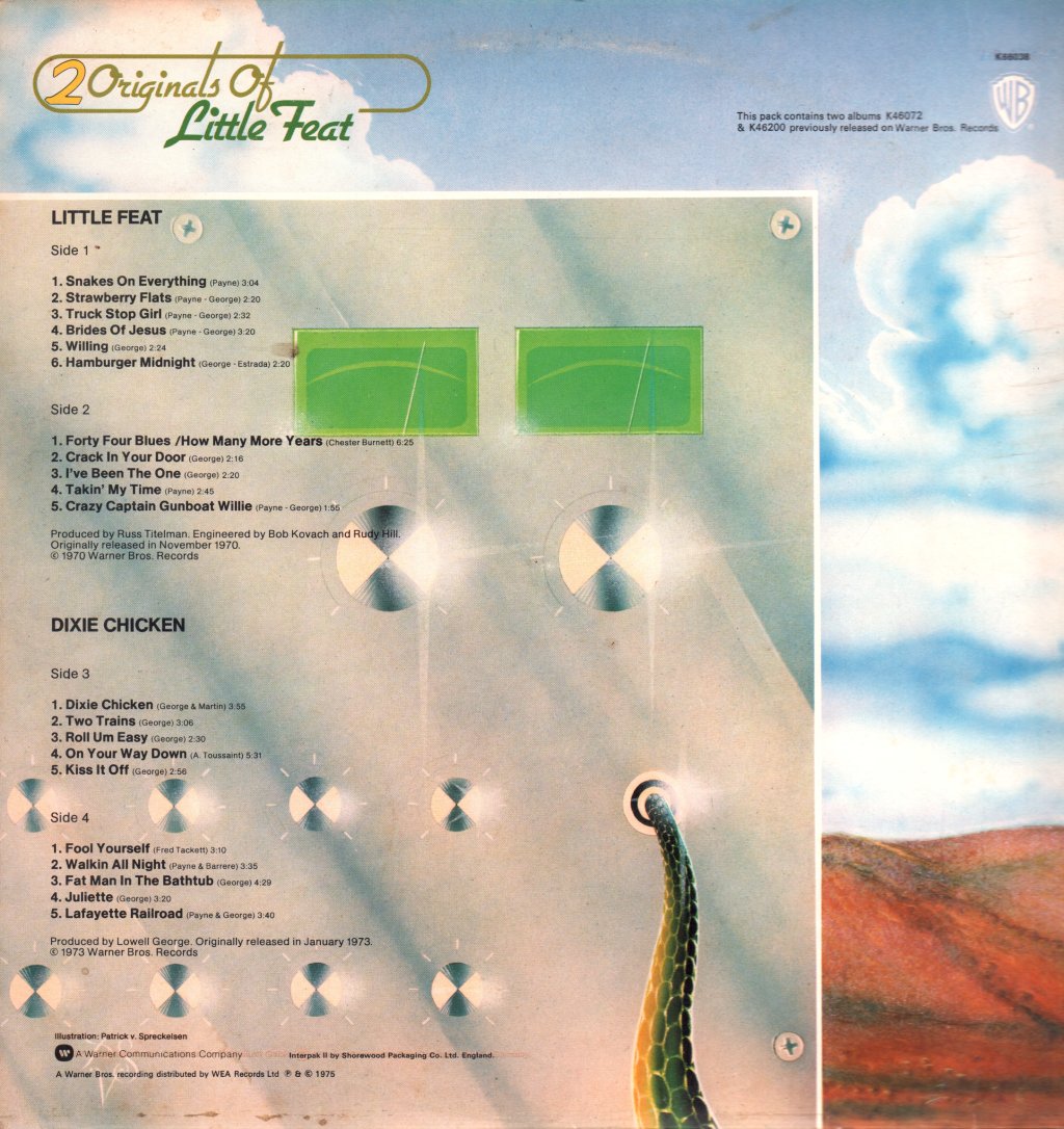 Little Feat - 2 Originals Of - Double Lp