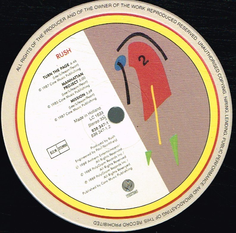 Rush - A Show Of Hands - Double Lp