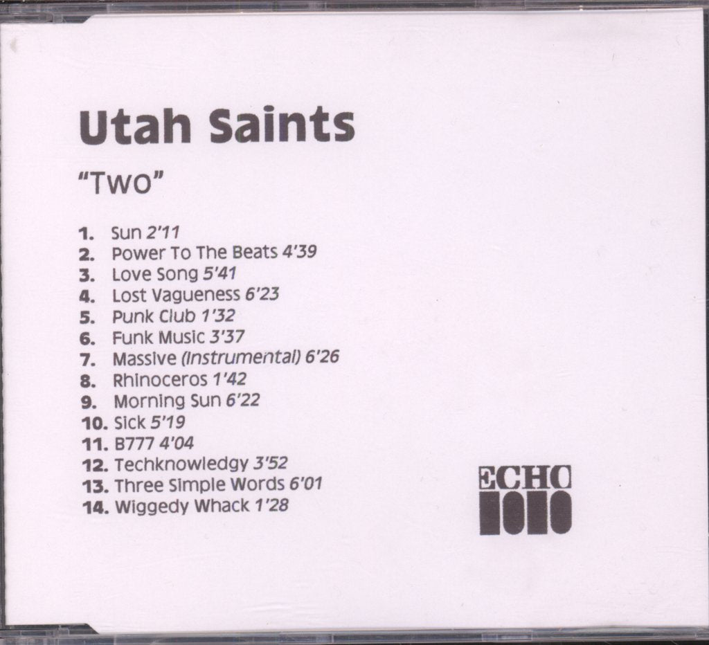 Utah Saints - Two - Cdr