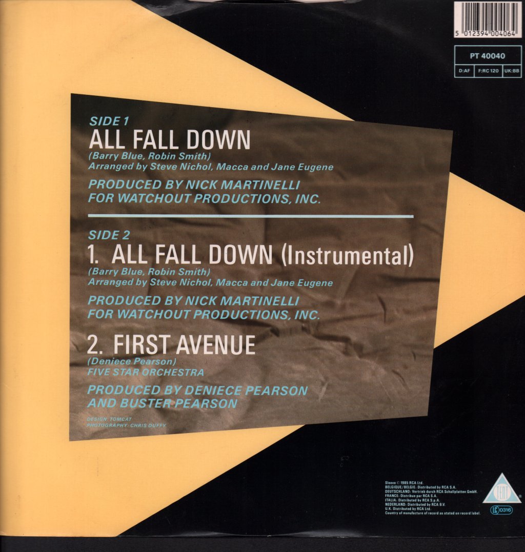 Five Star - All Fall Down - 12 Inch