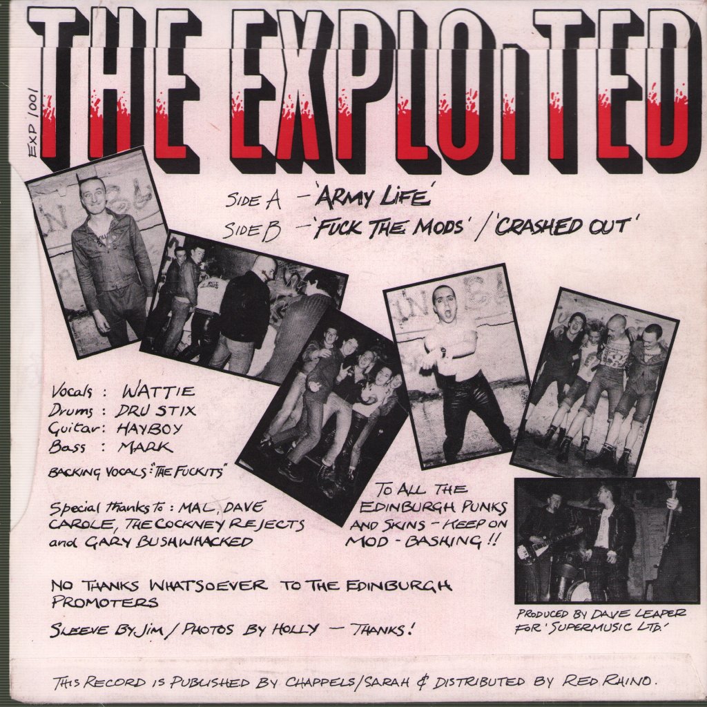 Exploited - Army Life - 7 Inch