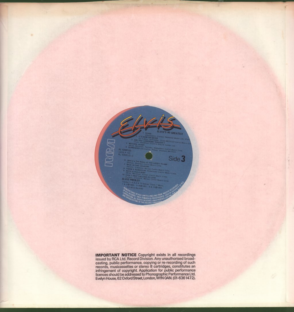 Elvis Presley - 40 Greatest - Double Lp