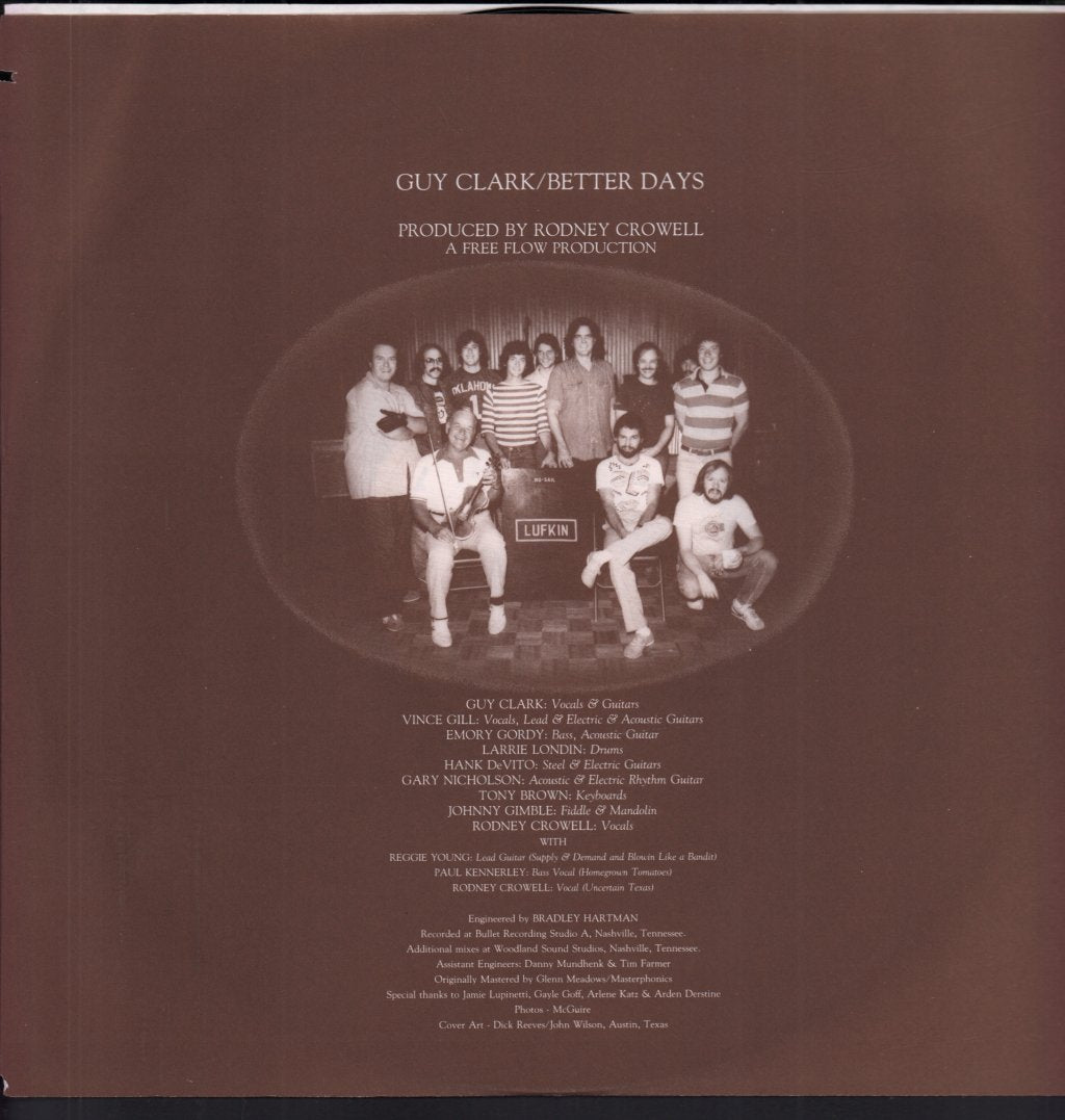 Guy Clark - Better Days - Lp