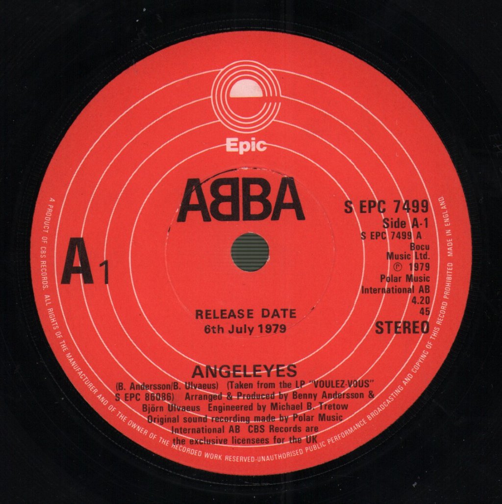 ABBA - Angeleyes / Voulez-Vous - 7 Inch