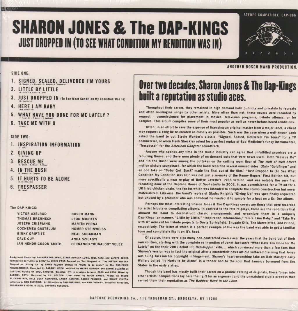 Sharon Jones & The Dap-Kings - Just Dropped In (To See What Condition My Rendition Was In) - Lp