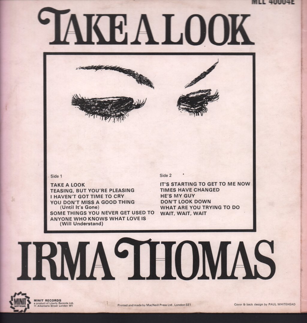 Irma Thomas - Take A Look - Lp