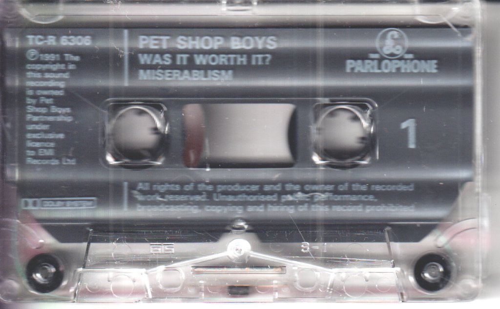 Pet Shop Boys - Was It Worth It - Cassette
