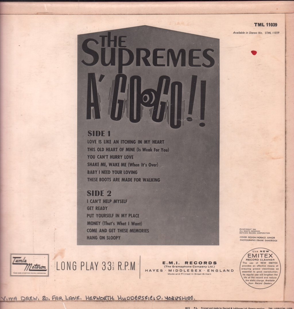 Supremes - A Go Go - Lp