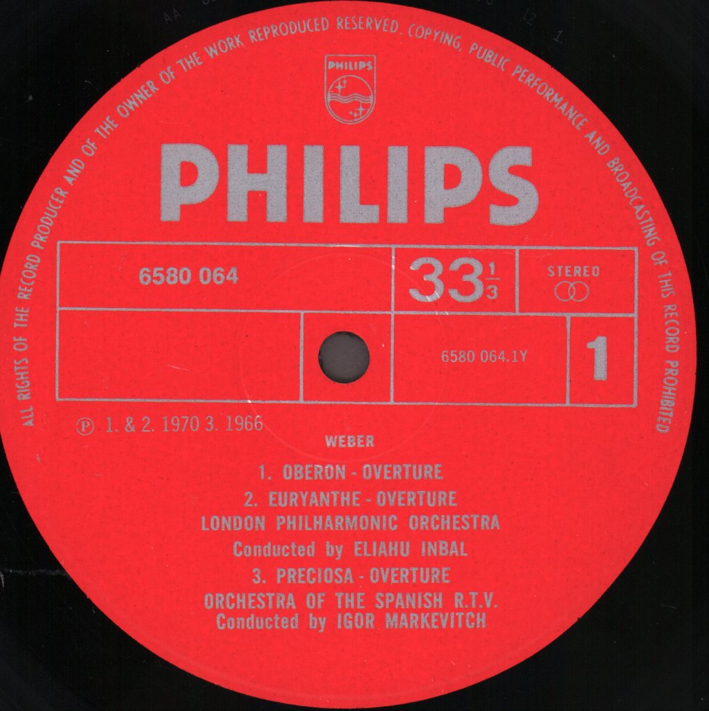 Colin Davis / Igor Markevitch / Raymond Leppard / Eliahu Inbal - Nineteenth-Century Overtures - Weber, Beethoven and Schubert - Lp