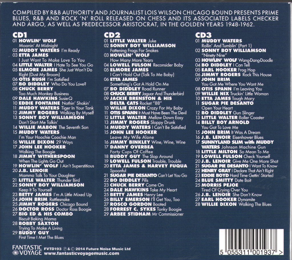Various Artists - Chicago Bound (Chess Blues, R&B And Rock 'N' Roll) - Triple Cd