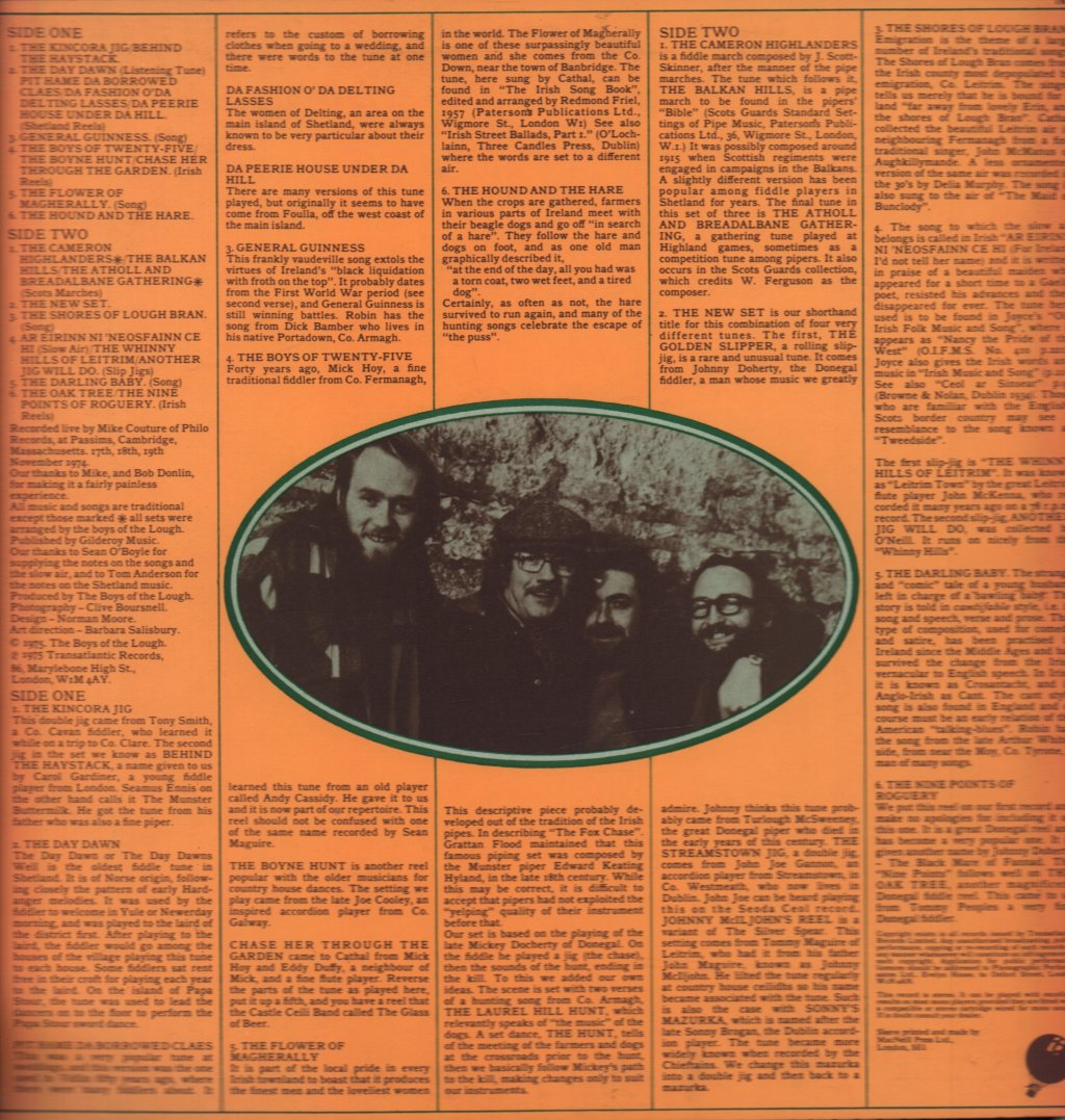 Boys Of The Lough - Recorded Live - Lp