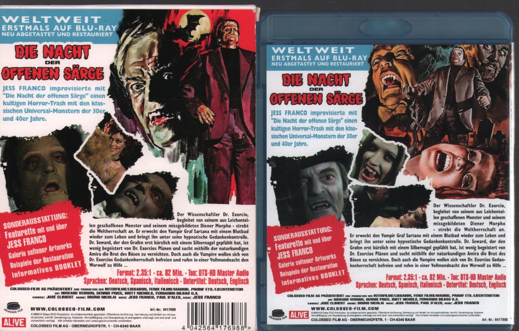 Jess Franco - Die Nacht der offenen Särge (Dracula, Prisoner of Frankenstein) - Blu-Ray