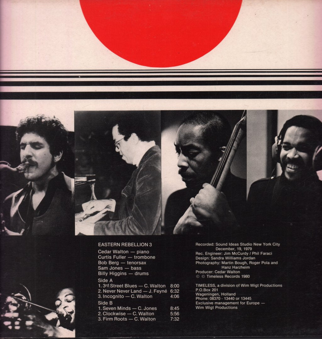 Cedar Walton With Curtis Fuller, Bob Berg, Sam Jones And Billy Higgins - Eastern Rebellion 3 - Lp
