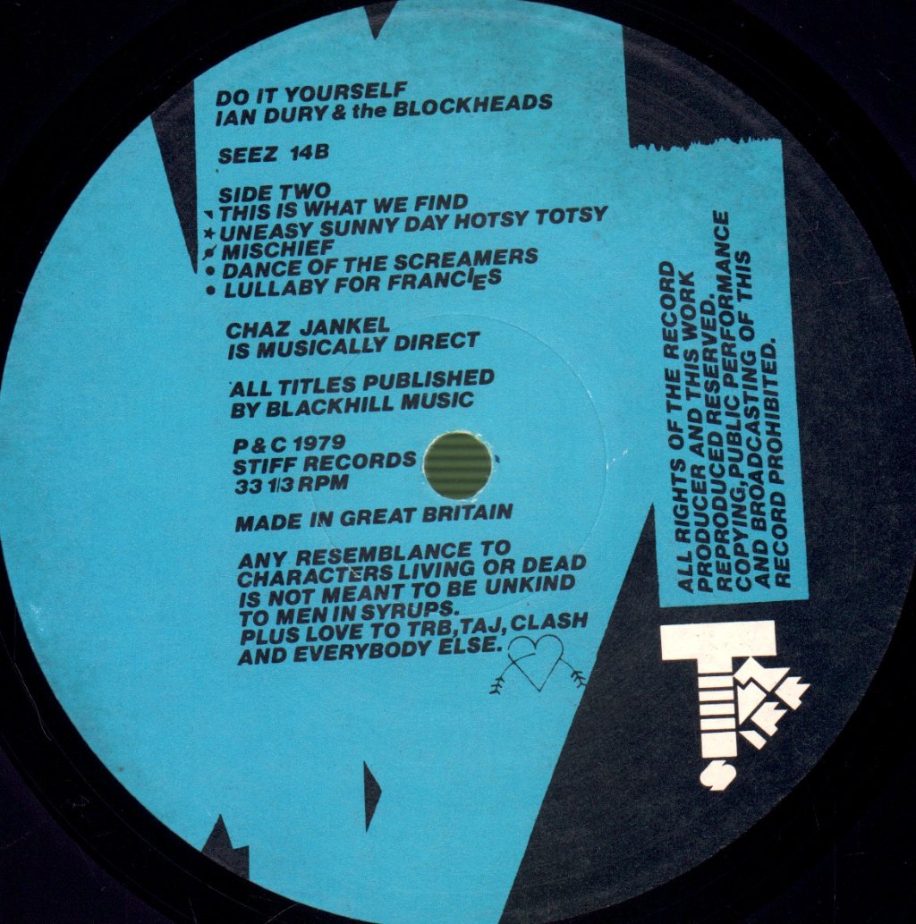 Ian Dury And The Blockheads - Do It Yourself - Lp