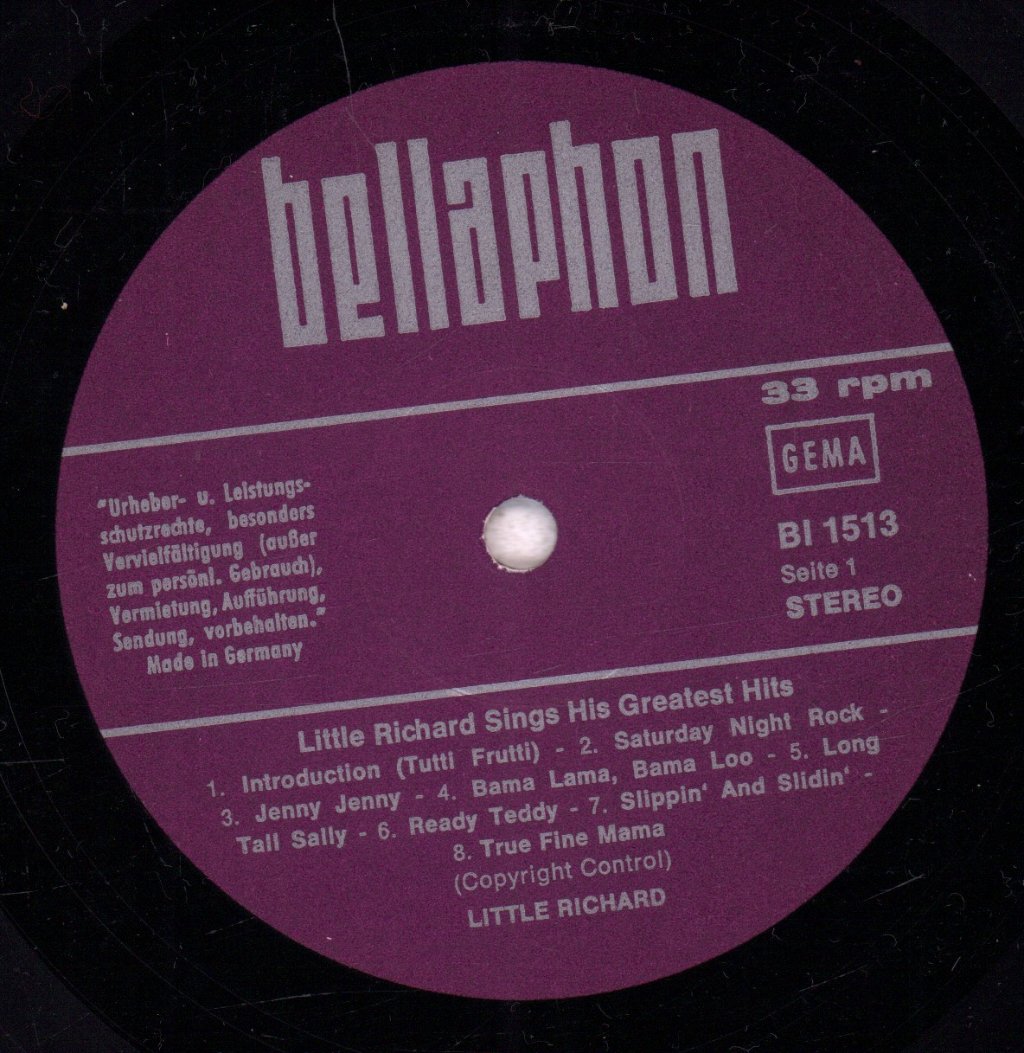 Little Richard - King Of Rock'n Roll Little Richard Singt Seine Grossten Hits - Life - Lp
