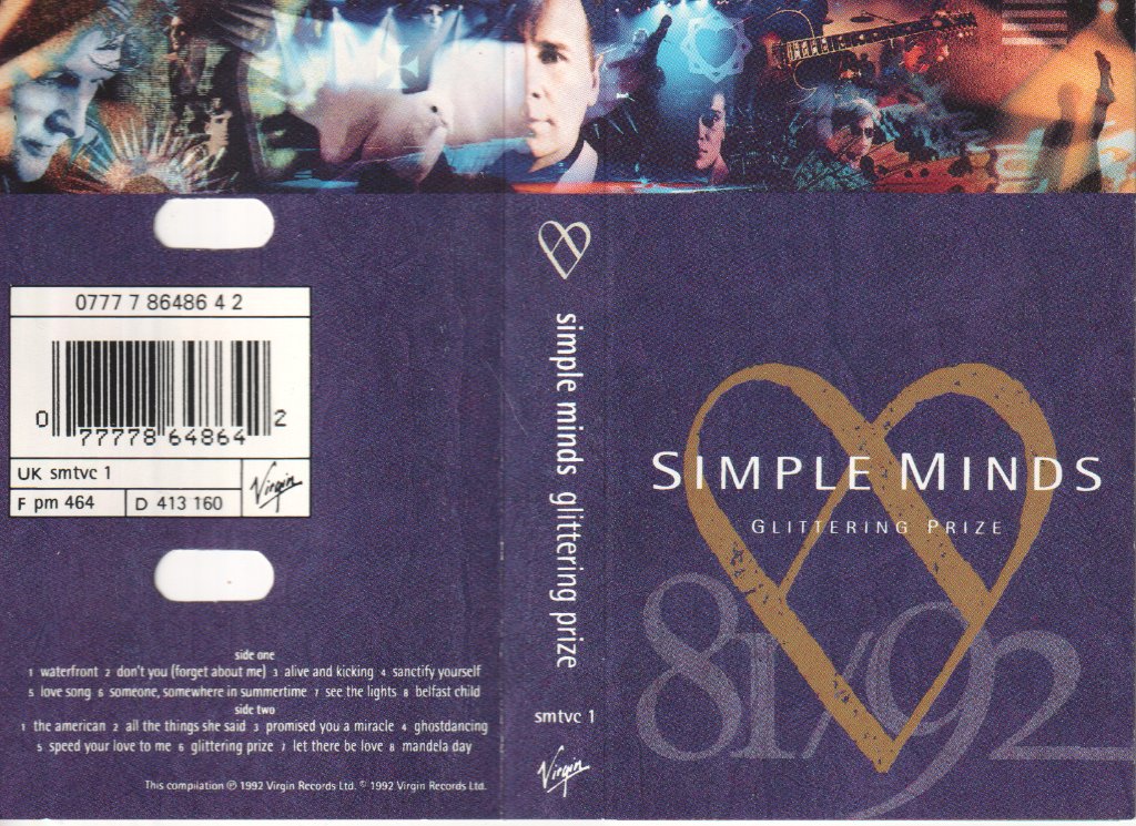 Simple Minds - Glittering Prize 81/92 - Cassette