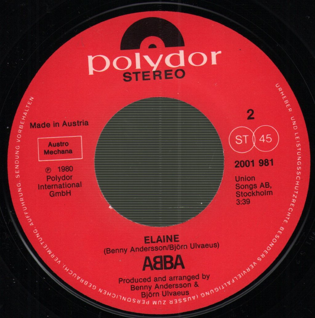 ABBA - Winner Takes It All / Elaine - 7 Inch