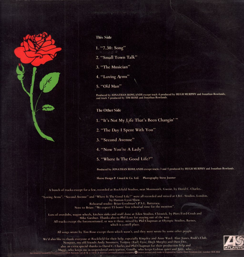 Tim Rose - Musician - Lp