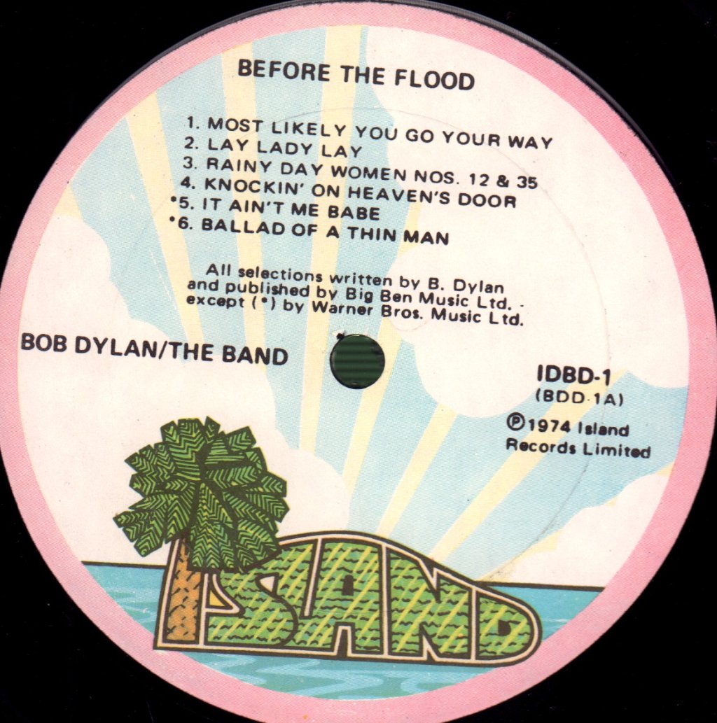 Bob Dylan/Band - Before The Flood - Double Lp