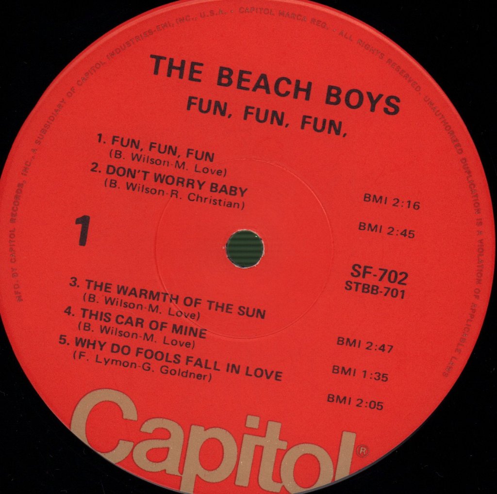 Beach Boys - Fun Fun Fun / Dance Dance Dance - Double Lp