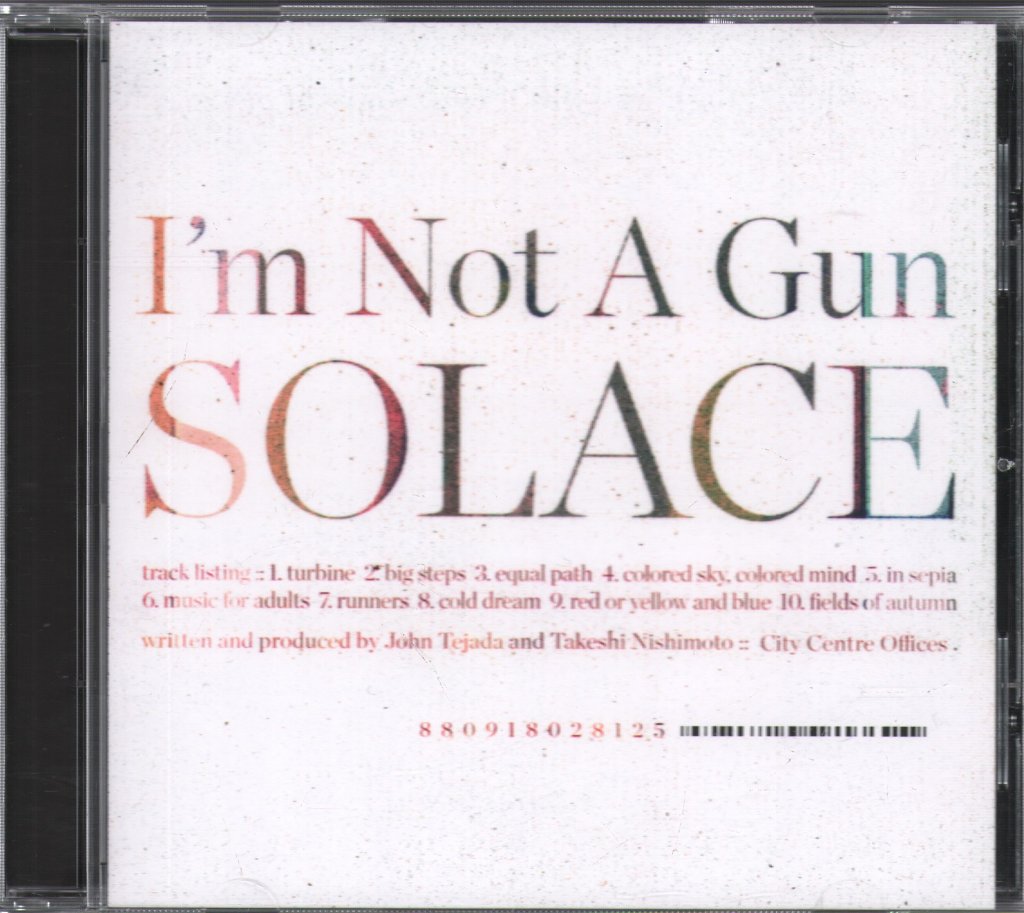 I'm Not A Gun - Solace - Cd