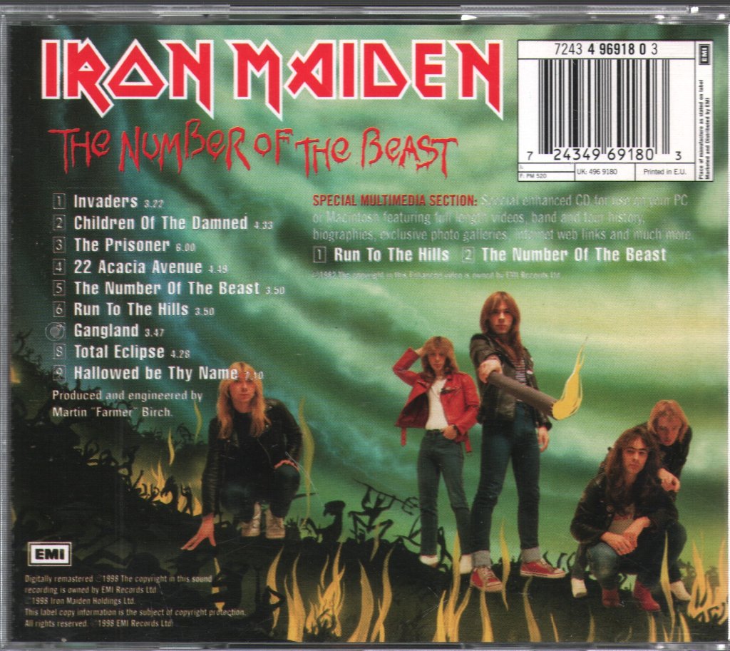 Iron Maiden - Number Of The Beast - Cd