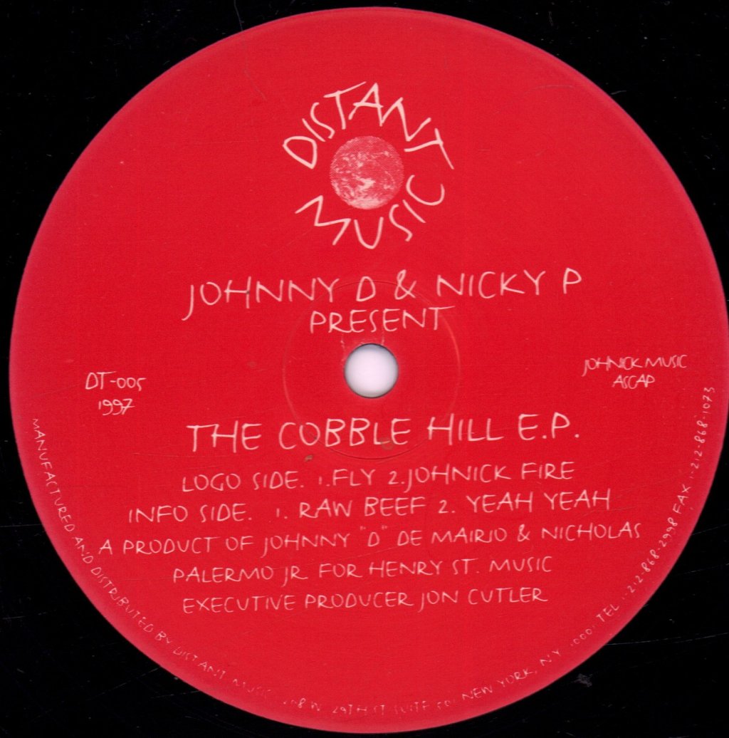 Johnny D & Nicky P - Cobble Hill E.P. - 12 Inch