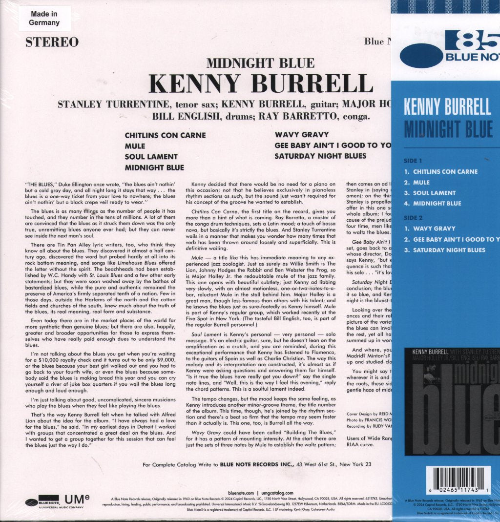 Kenny Burrell - Midnight Blue - Lp