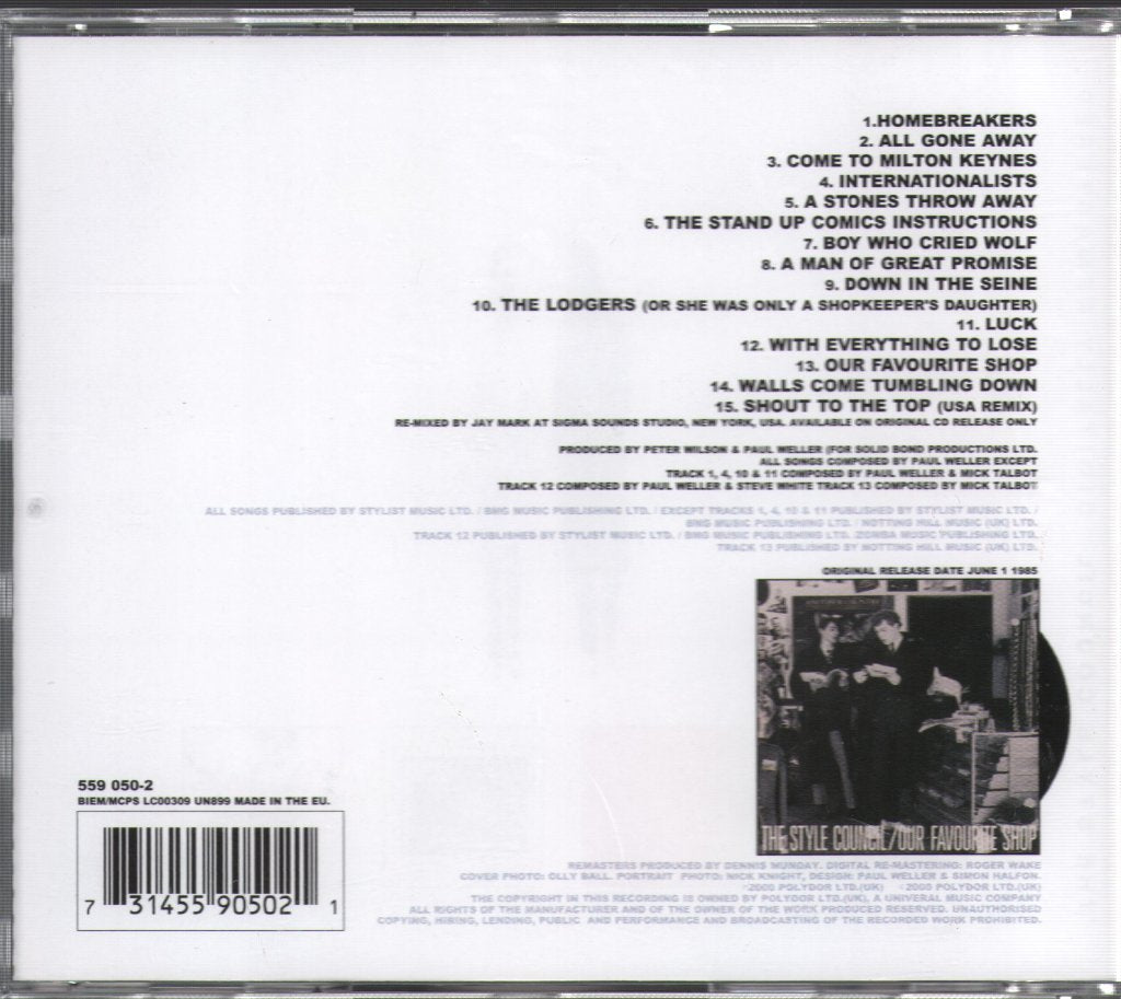 Style Council - Our Favourite Shop - Cd