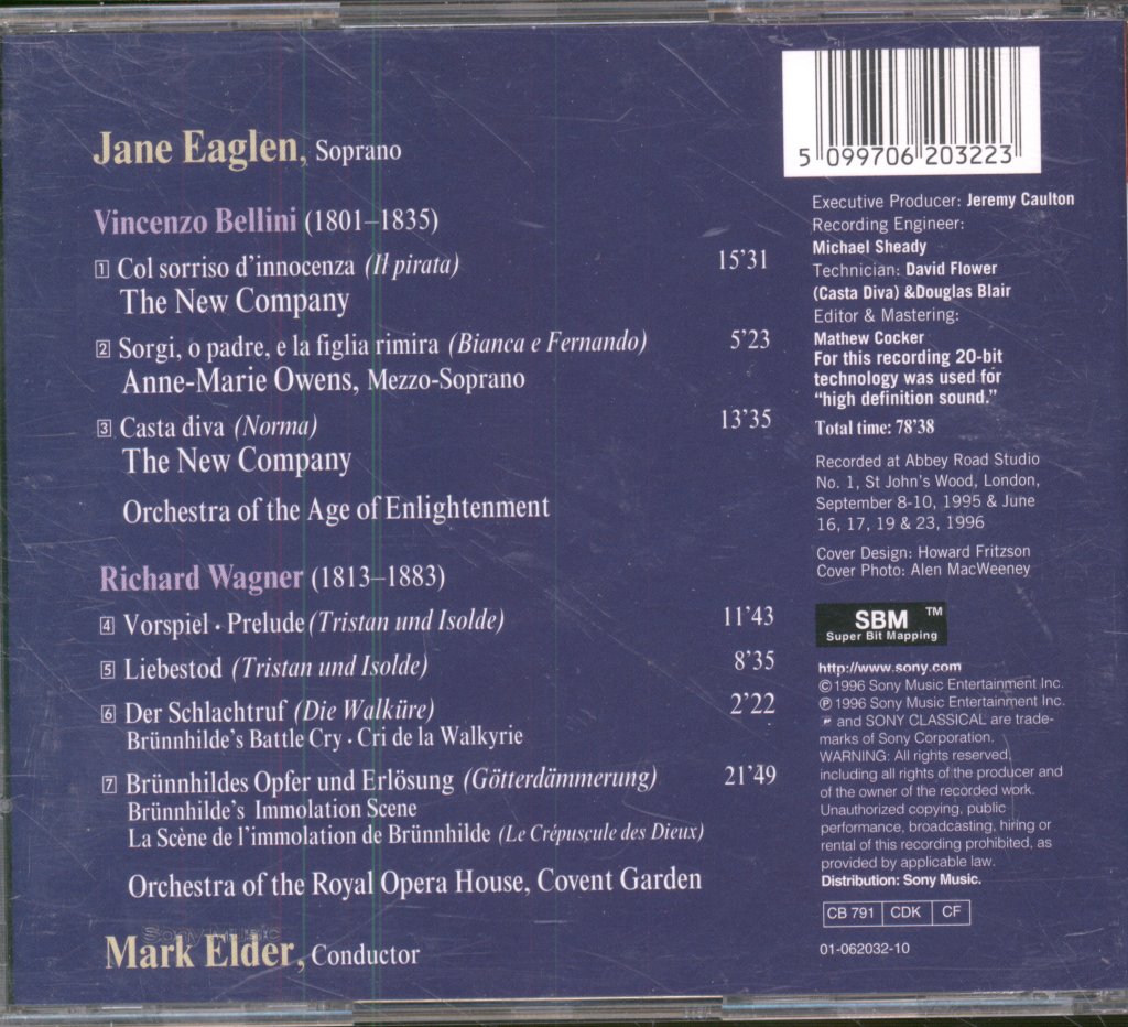 Jane Eaglen - Bellini • Wagner - Cd