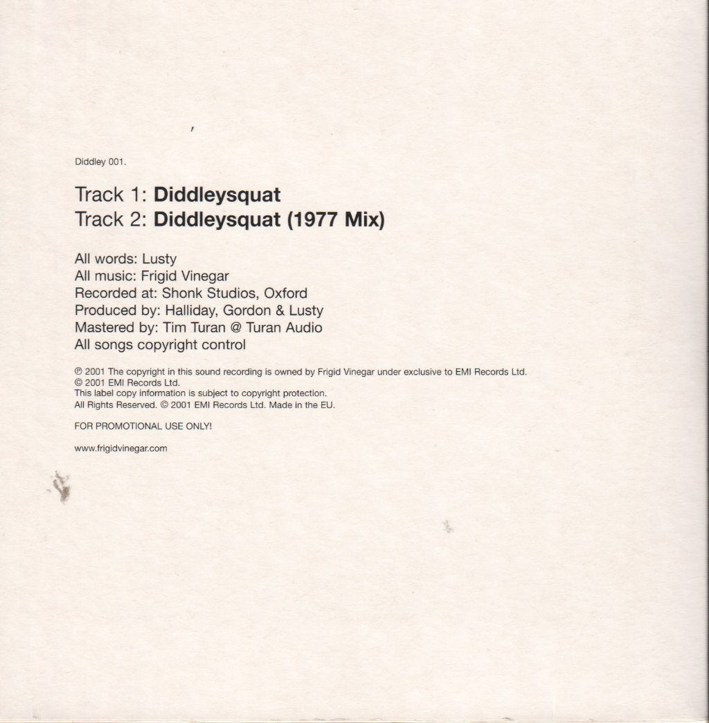 Frigid Vinegar - Diddleysquat - Cd