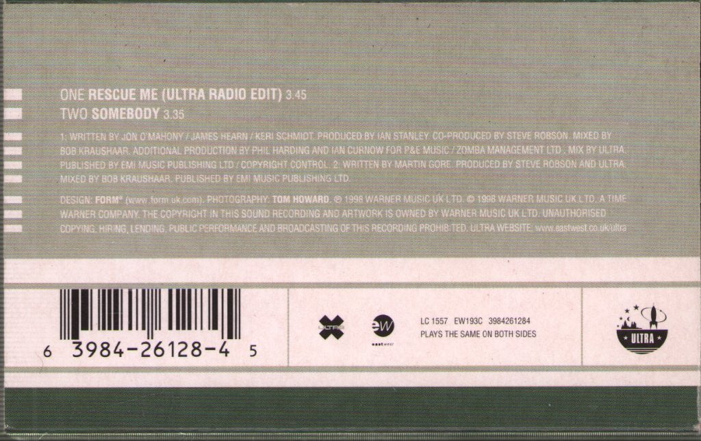 Ultra - Rescue Me - Cassette