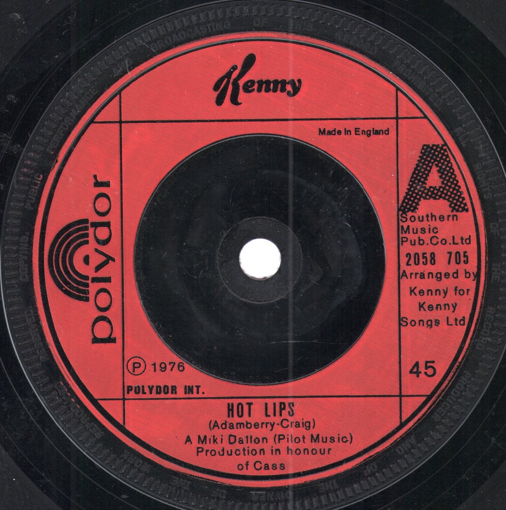 Kenny - Hot Lips - 7 Inch
