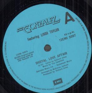 Gonzalez Featuring Linda Taylor - Digital Love Affair - 12 Inch