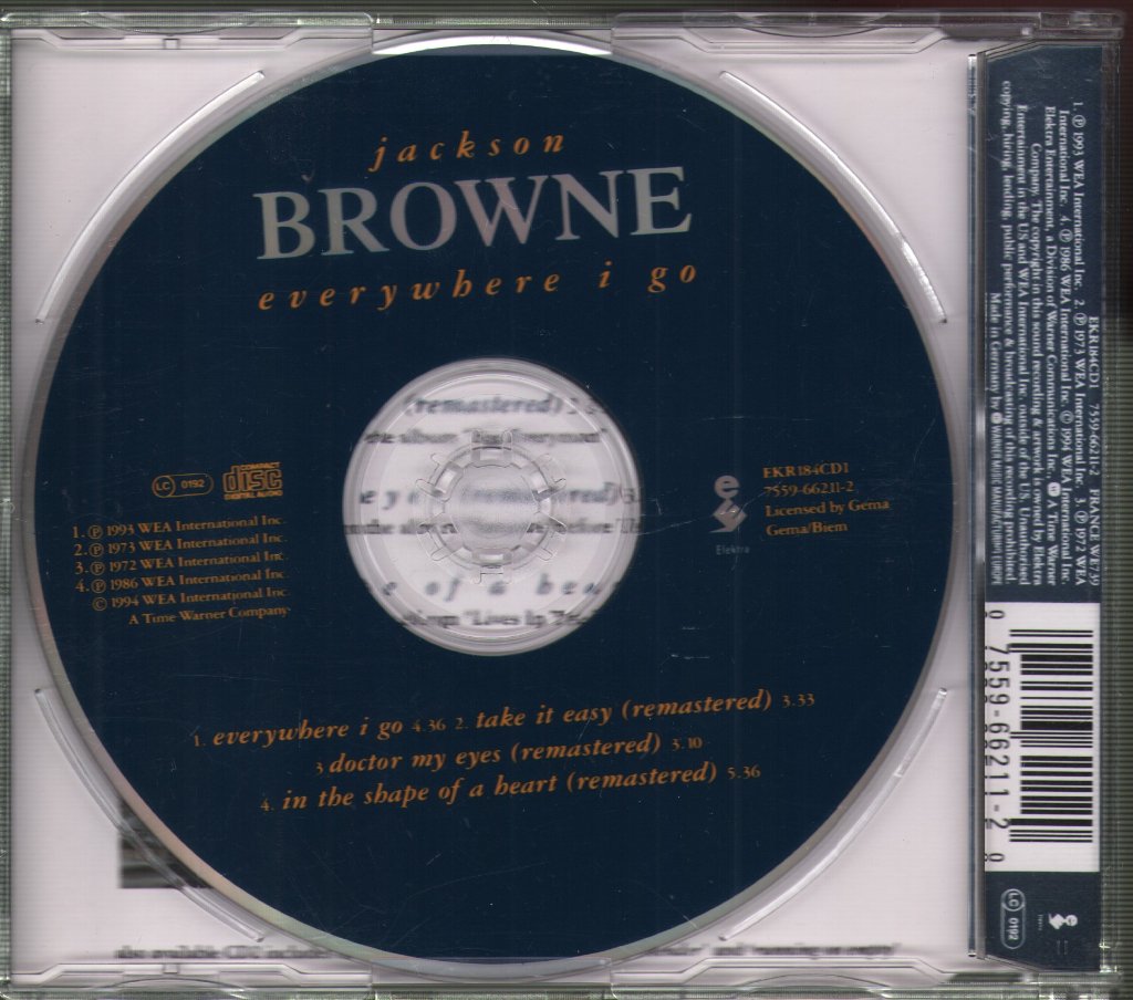 Jackson Browne - Everywhere I Go - Cd