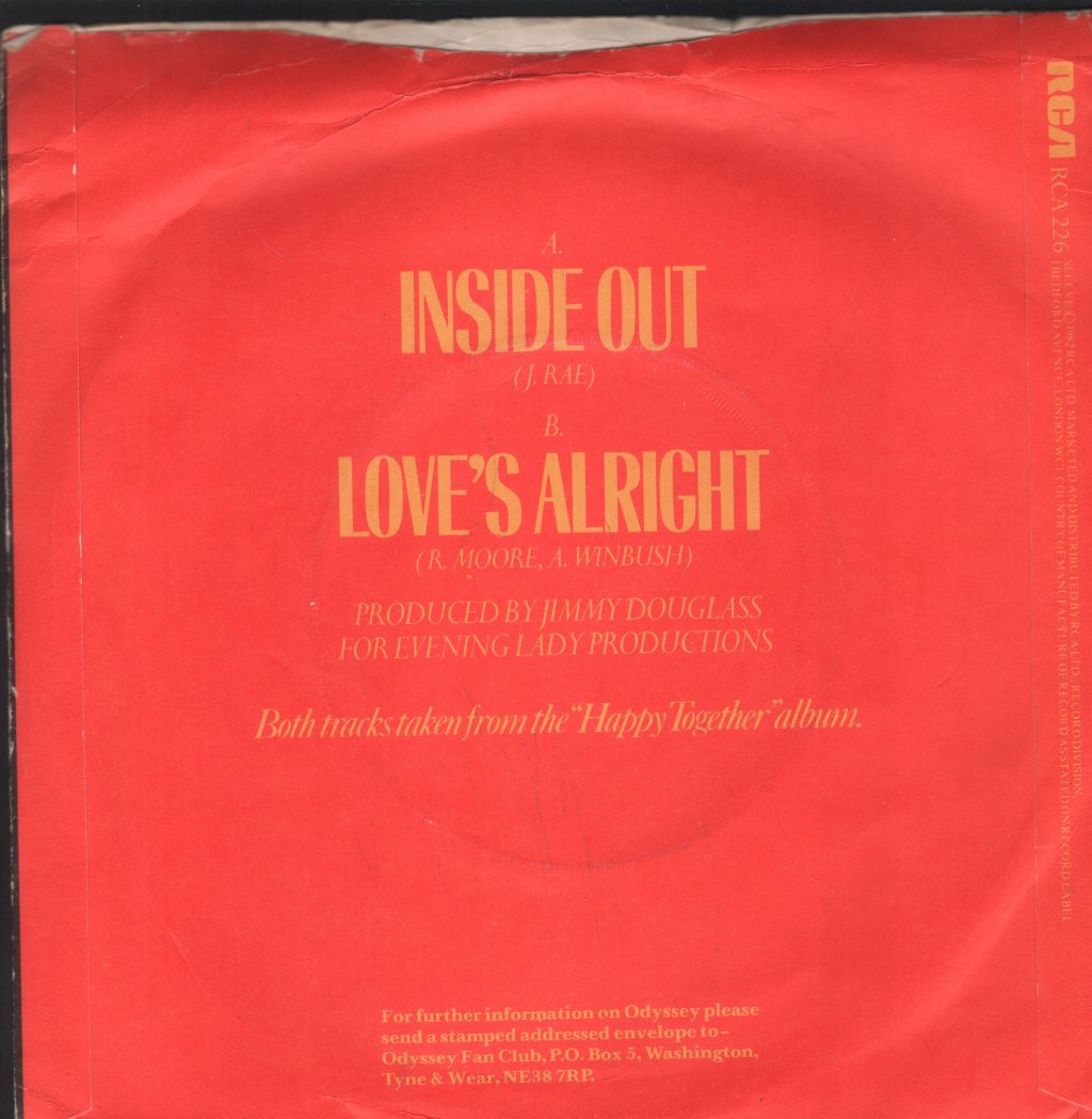 Odyssey (Disco Group) - Inside Out - 7 Inch