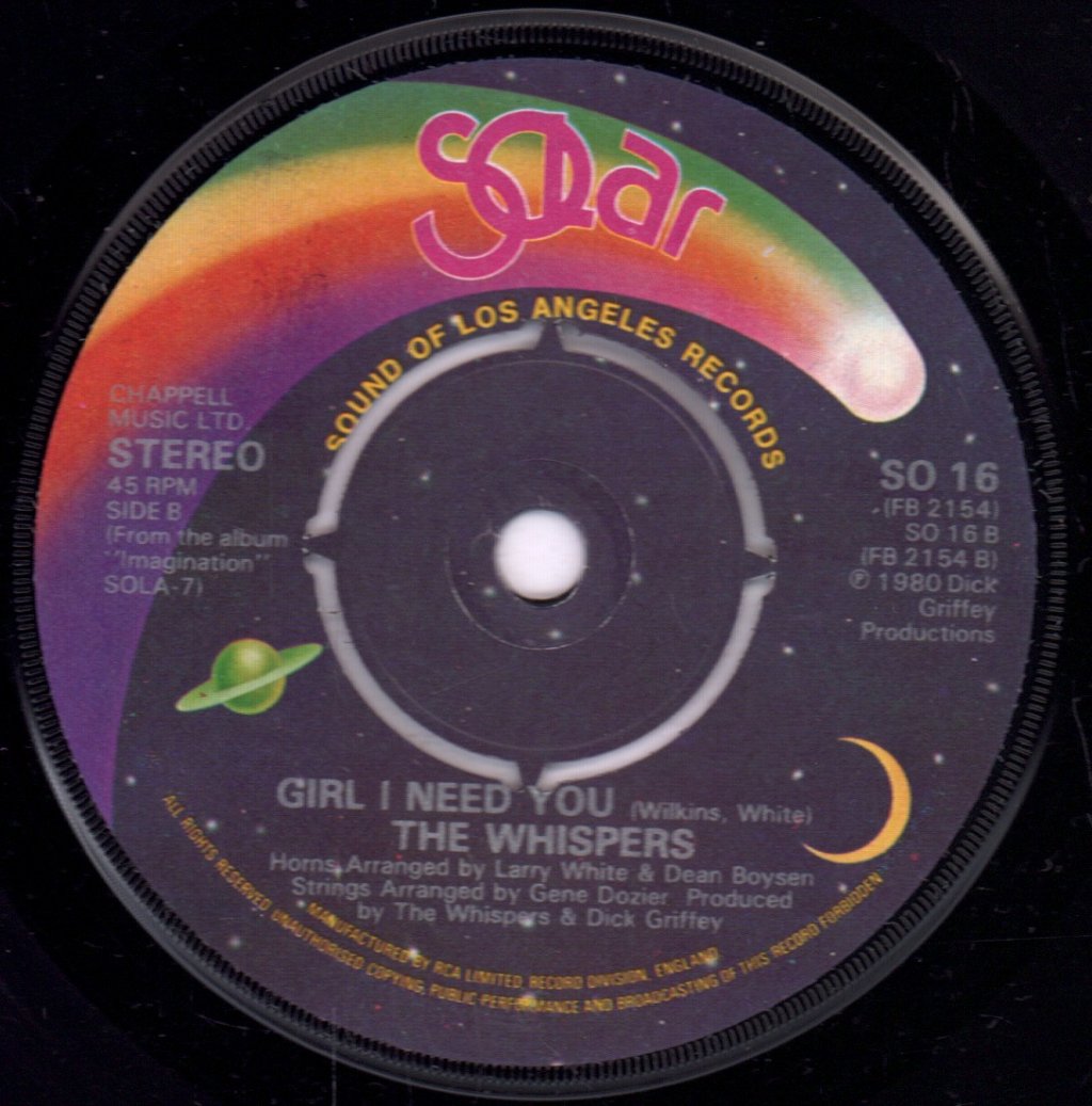 Whispers - It's A Love Thing - 7 Inch