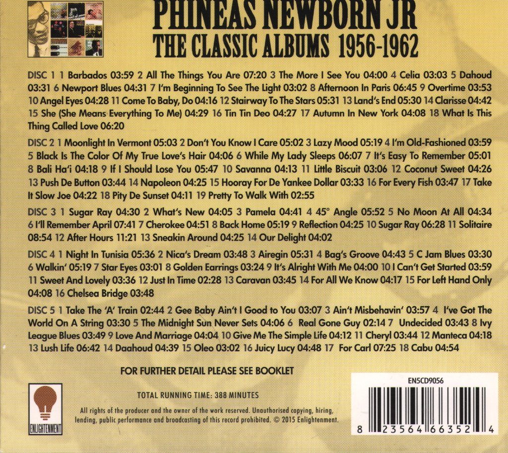 Phineas Newborn Jr. - Classic Albums 1956-1962 - Cd Set