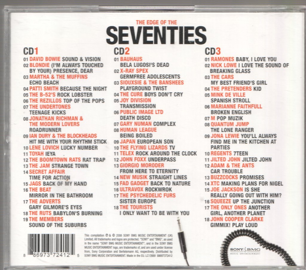 Various Artists - Edge Of The Seventies - Triple Cd