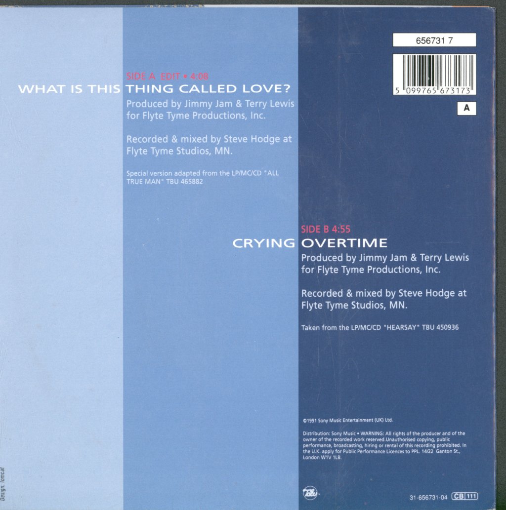 Alexander O'Neal - What Is This Thing Called Love - 7 Inch