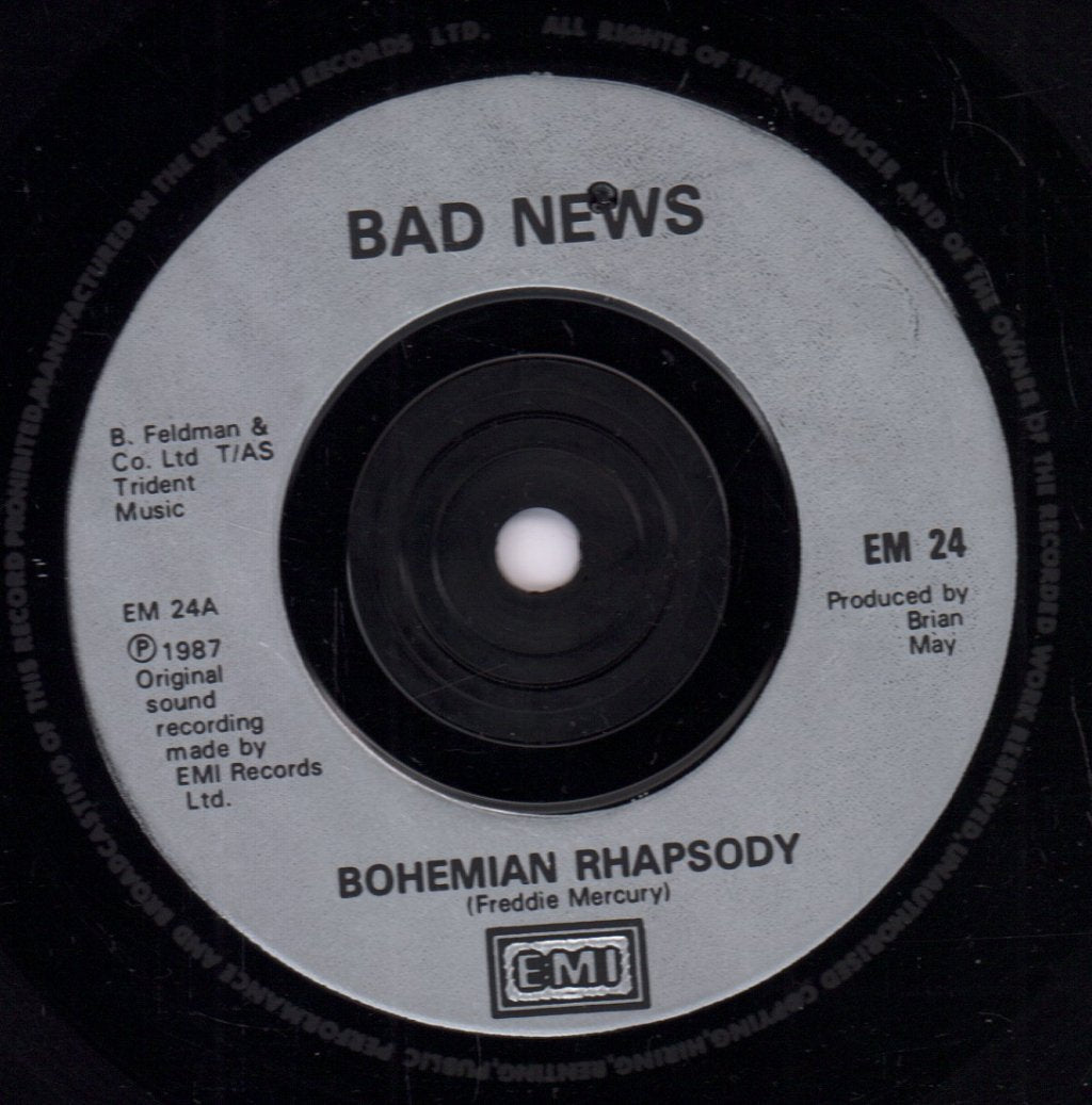 Bad News (Young Ones Metal Group) - Bohemian Rhapsody - 7 Inch