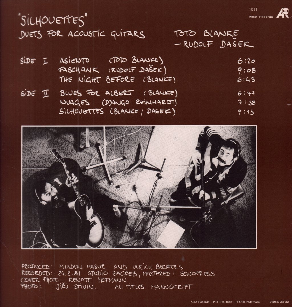 Toto Blanke, Rudolf Dašek - Silhouettes - Duets For Acoustic Guitars - Lp