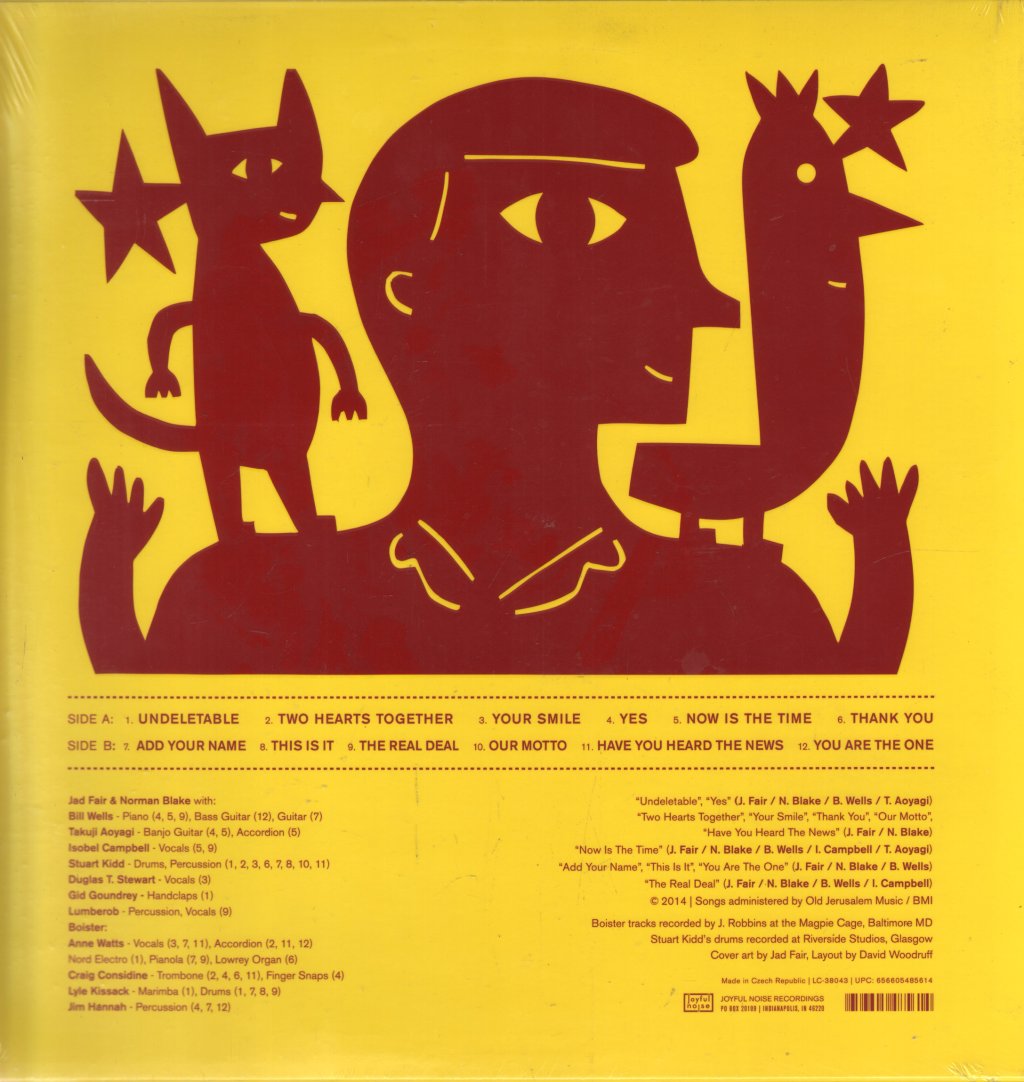 Jad Fair and Norman Blake - Yes - Lp