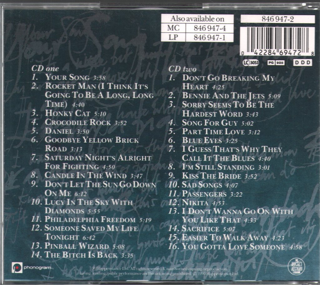 Elton John - Very Best Of - Double Cd